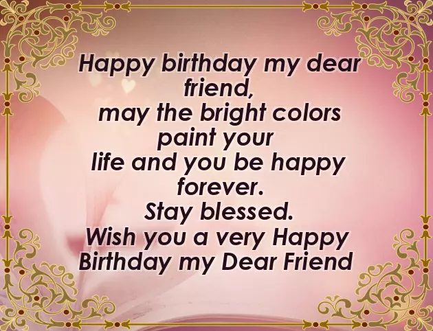 Friend Birthday Wishes In English