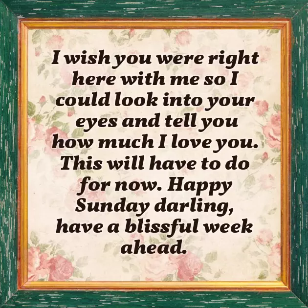 Sunday Love Wishes Sunday Love Wishes
