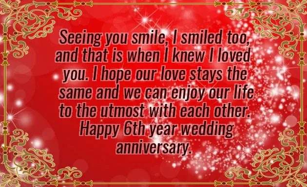 6Th Wedding Anniversary Quotes 6Th Wedding Anniversary Quotes