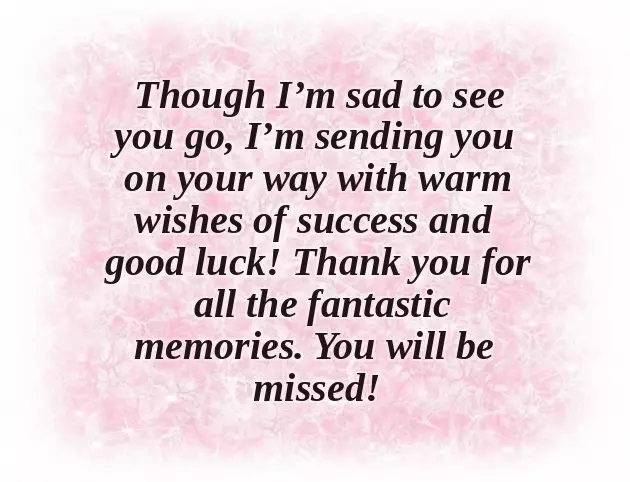 Farewell And Good Luck Farewell And Good Luck