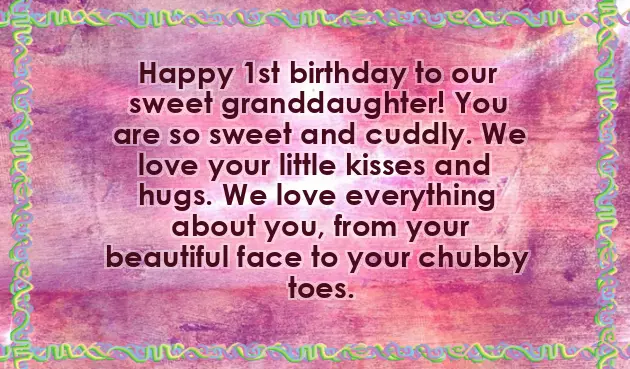 First Birthday Quotes For Granddaughter