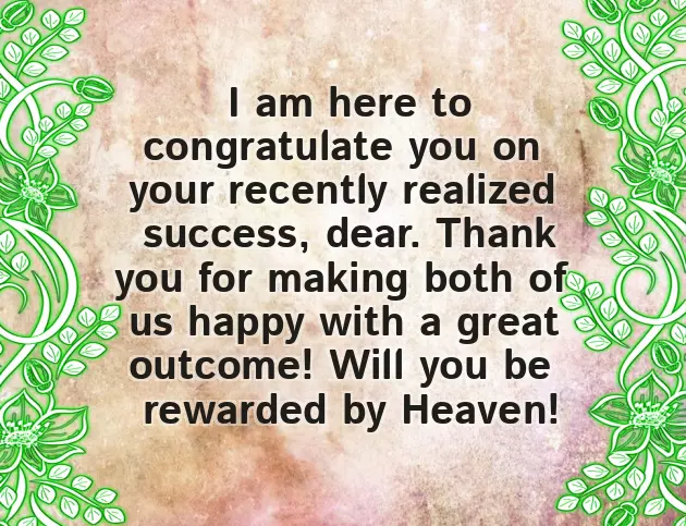 Congratulations On Good Result Congratulations On Good Result