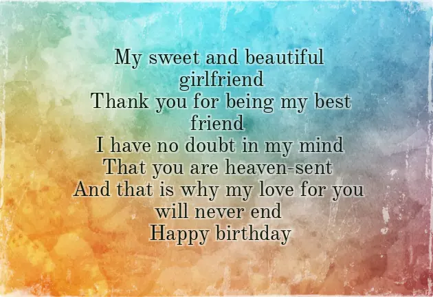 Happy Birthday Dear Girlfriend