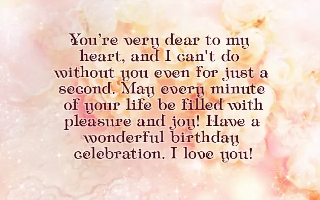 Sweet Words For Birthday Boyfriend