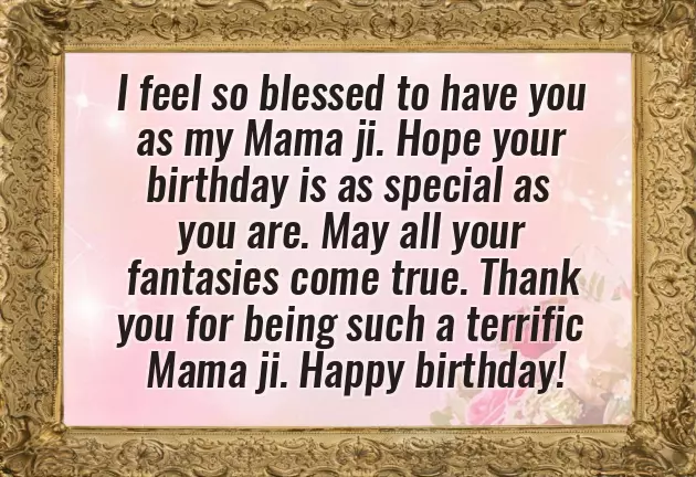 Happy Birthday Mamaji