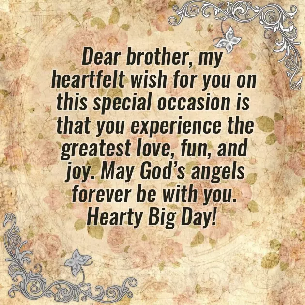 Birthday Greetings To A Dear Brother