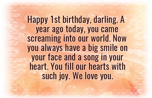 Birthday Wishes For One Year Old Baby Girl Birthday Wishes For One Year Old Baby Girl