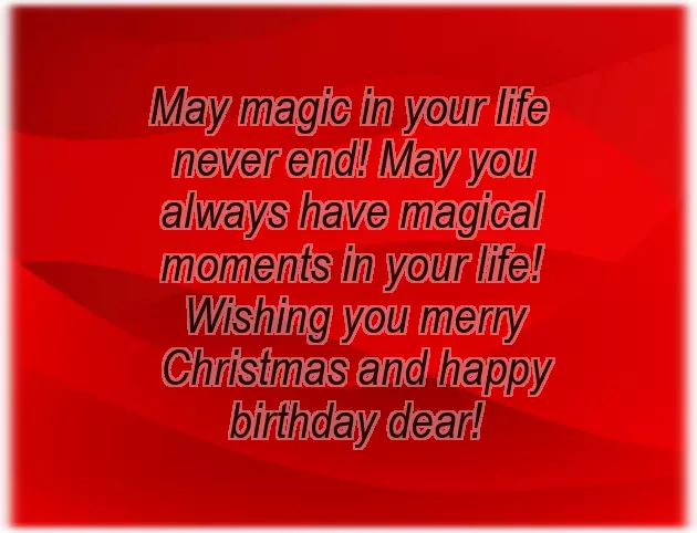 Merry Christmas And Happy Birthday Wishes Merry Christmas And Happy Birthday Wishes
