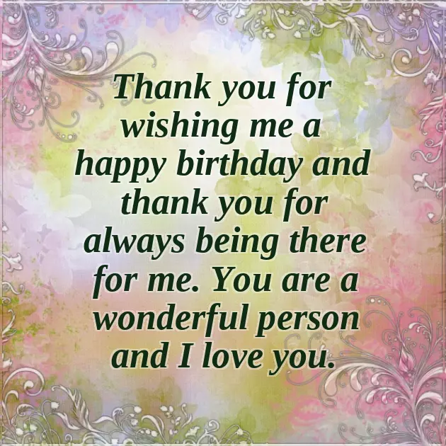 Thanks Saying Message For Birthday Wishes Thanks Saying Message For Birthday Wishes