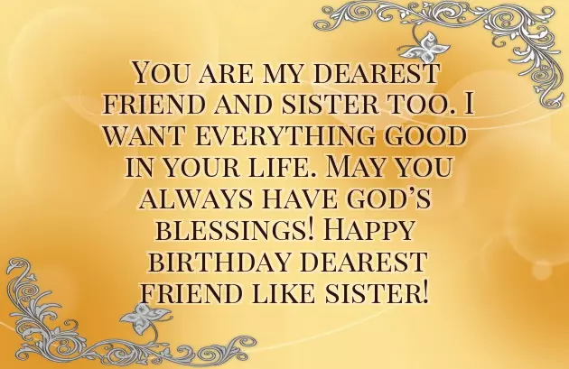 Birthday Wishes For Sister Not By Blood