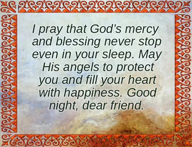 Sweet Goodnight Message For Friend