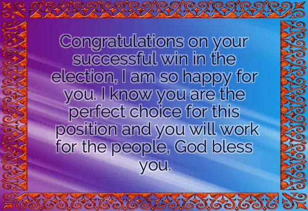 Congratulations On Your Win