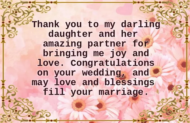 Wishes To Parents On Daughter