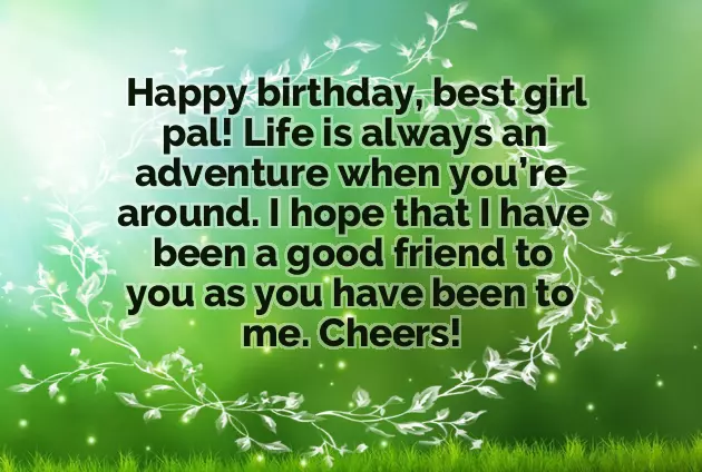 Wish Birthday Friend Girl
