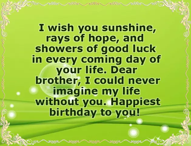 Birthday Wishes To Brother From Another Mother