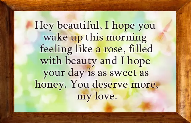 Romantic Good Morning Message For Your Girlfriend
