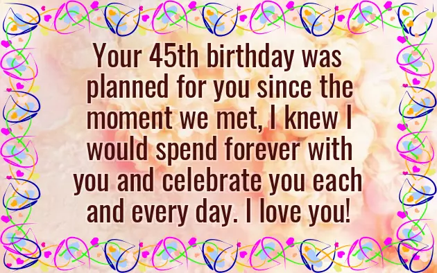 Happy Birthday 45 Years Old Happy Birthday 45 Years Old