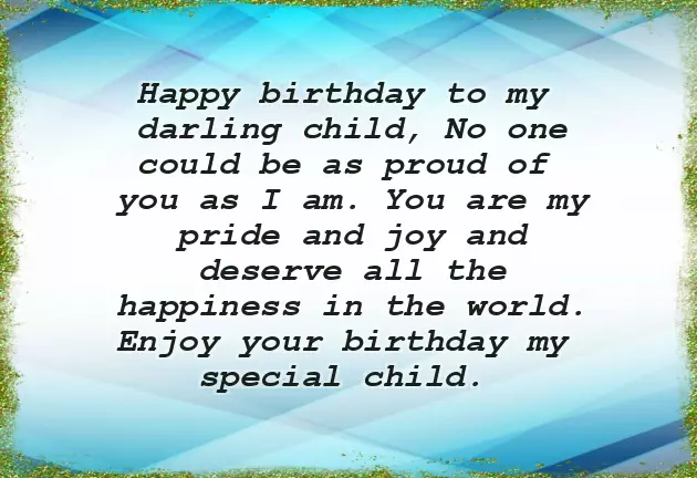 Happy Birthday Wishes To A Small Boy