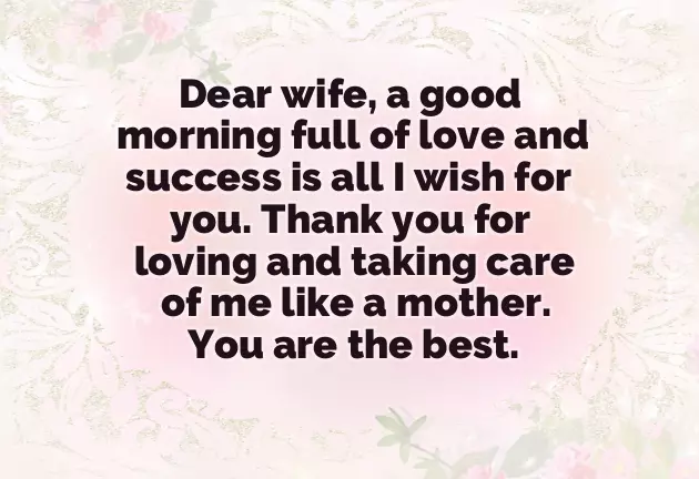 Best Good Morning Wishes For Wife