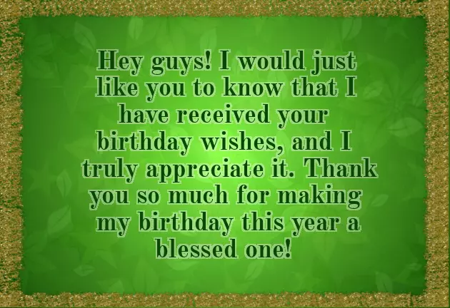 Thanks For My Birthday Wishes Quotes