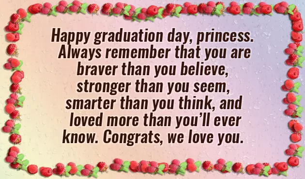 Congratulating Your Daughter On Her Graduation