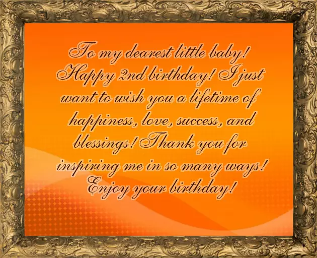 Second Birthday Wishes For My Son