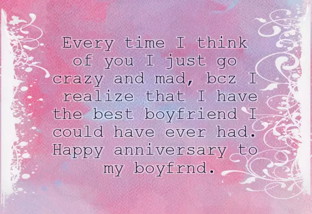 Happy Anniversary Wishes For Boyfriend