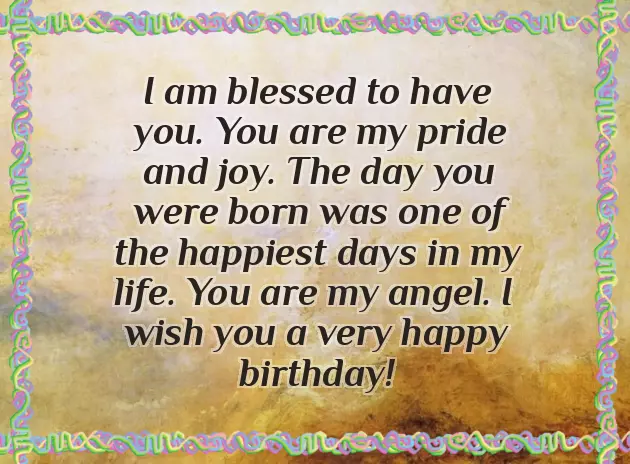 Birthday Wishes To First Born Daughter