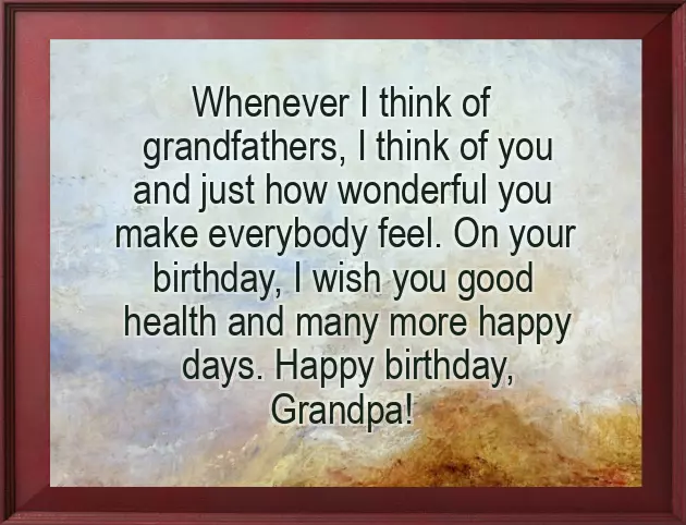 Happy Birthday Quotes For Grandfather