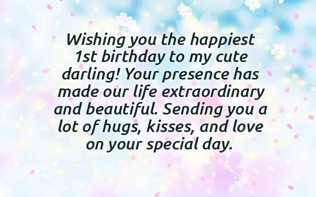 Girl Baby Birthday Wishes