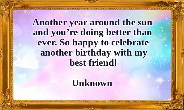 Happy Birthday Bff Text