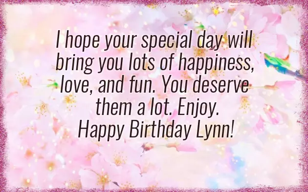 Happy Birthday Lynn