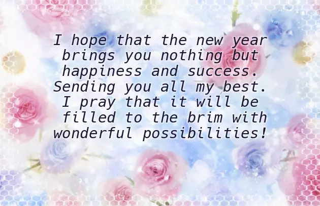 New Year Congratulations New Year Congratulations