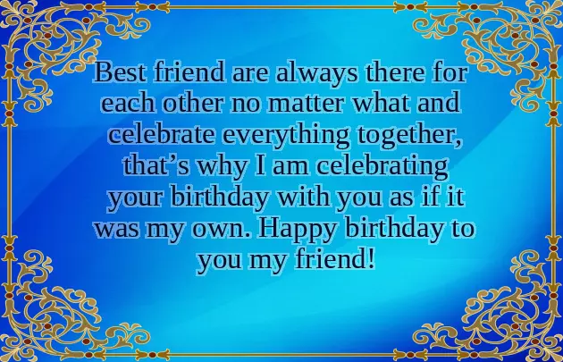 Best Friend Text For Birthday