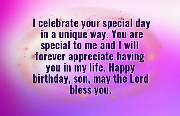 Bible Birthday Wishes For Son