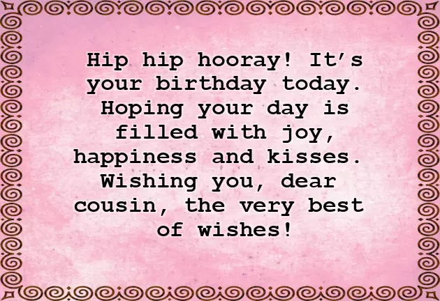 Funny Birthday Wishes For Cousin Male