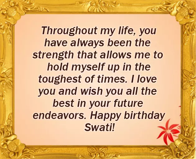 Happy Birthday Swati