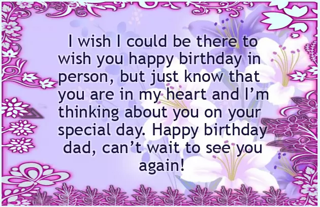Wishes For Birthday To Dad