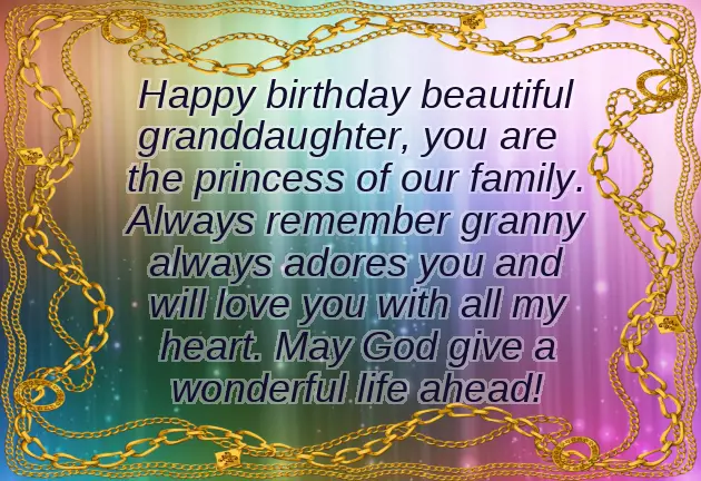 Birthday Wishes For A Great Granddaughter