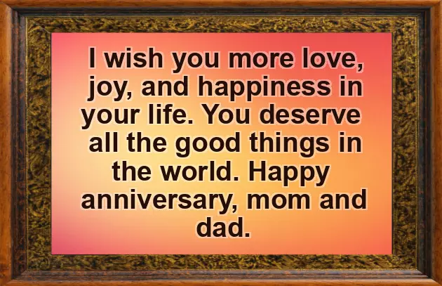 Dad Mom Anniversary Wishes