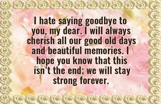 Farewell And Good Luck Farewell And Good Luck