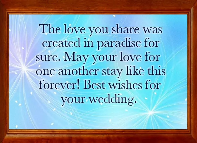 Many Congratulations To The Newly Wed Couple