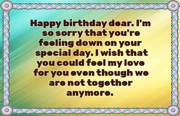 Birthday Text For Ex