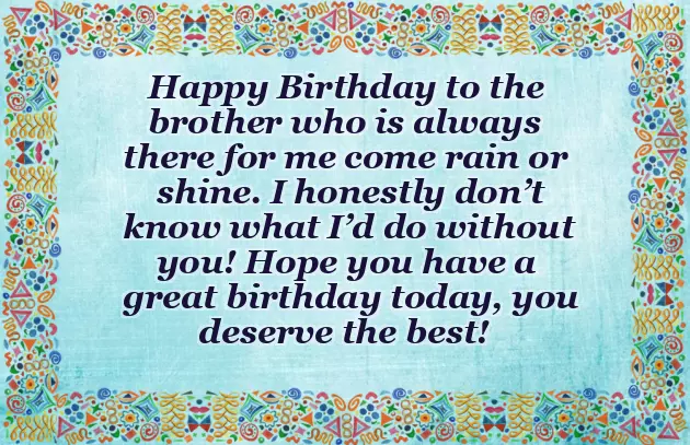 Wish You Very Happy Birthday Bhai