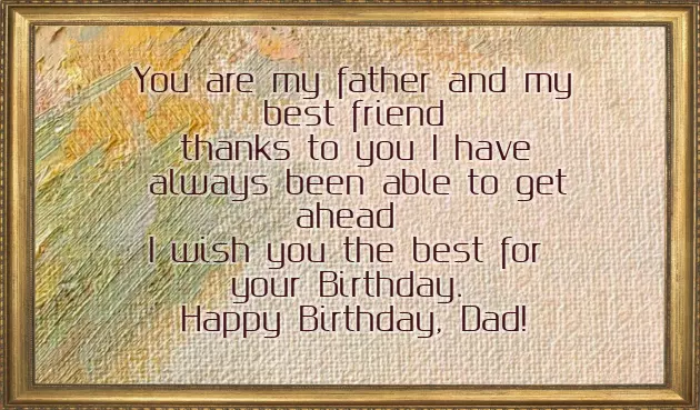 Wishing Dad A Happy Birthday From Daughter