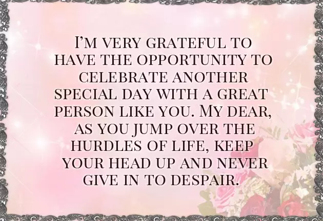 Words Of Encouragement On Your Birthday