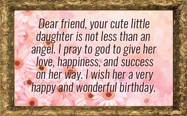 Birthday Wishes To My Friend Daughter