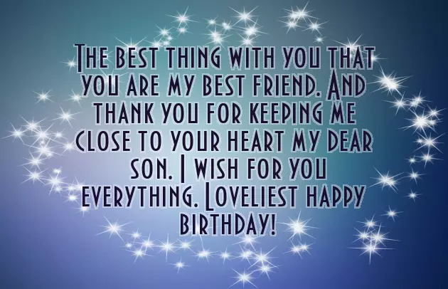 Birthday Wishes To Loving Son