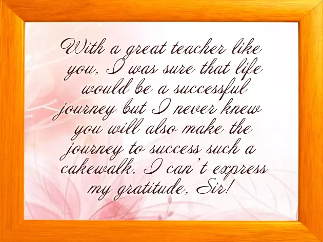 Wishes For Teachers