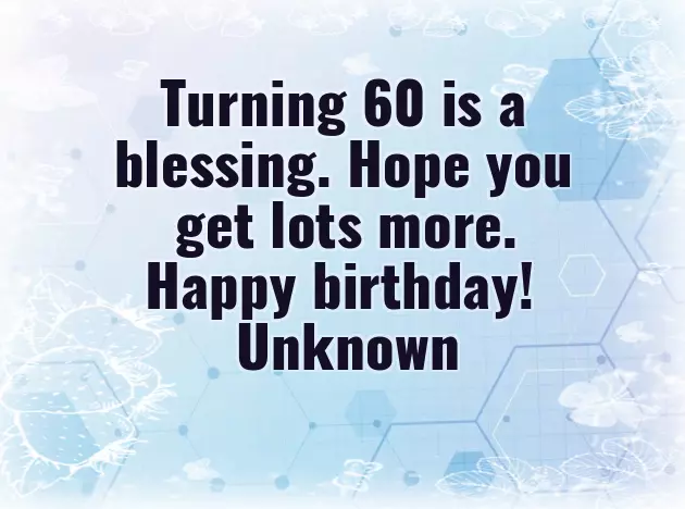 Happy 60Th Birthday Message